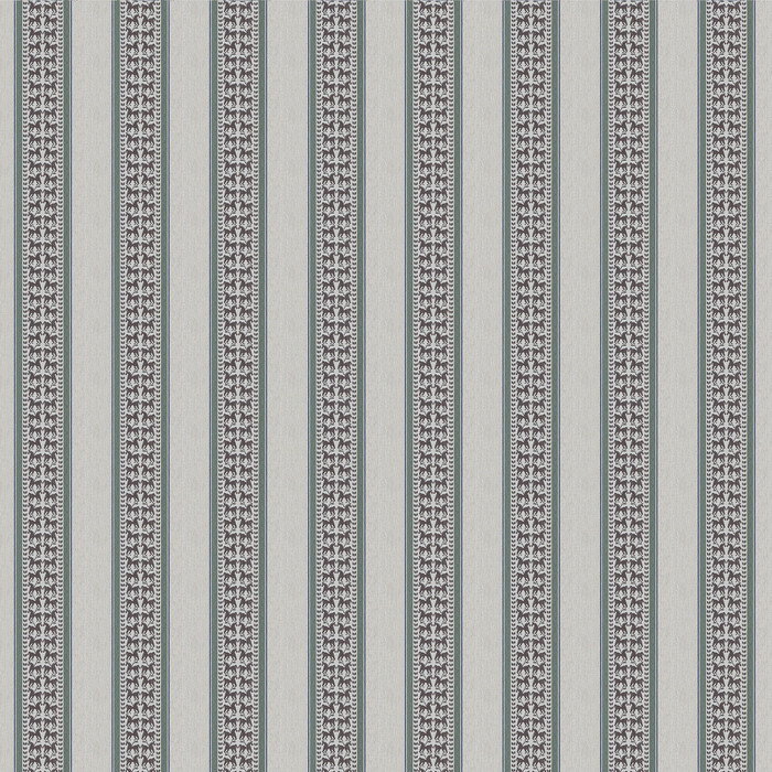 Troya in Chocolate/verde, Upholstery Fabric by Gaston Y Daniela