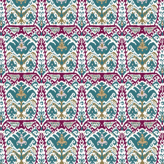 Doga in Agua/fresa, Upholstery Fabric by Gaston Y Daniela