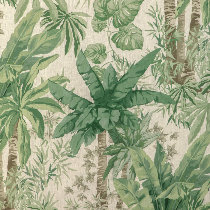 Junglewood in Verde, Multipurpose Fabric by Kravet Couture