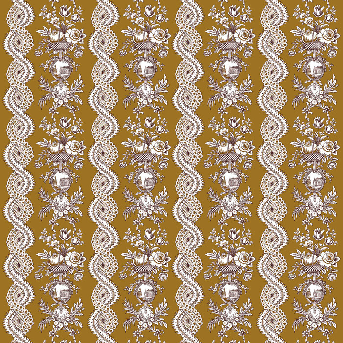 Pilara in Ocre, Multipurpose Fabric by Gaston Y Daniela