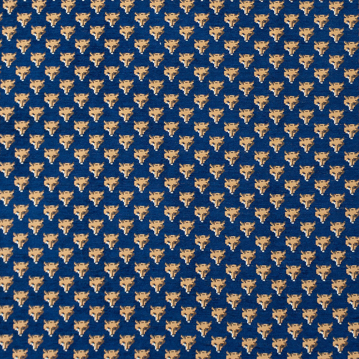 Raposu in Navy, Upholstery Fabric by Gaston Y Daniela