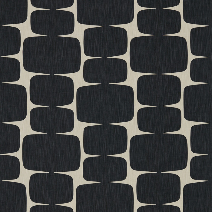 Lohko in Liquorice/hemp, Drapery Fabric by Scion