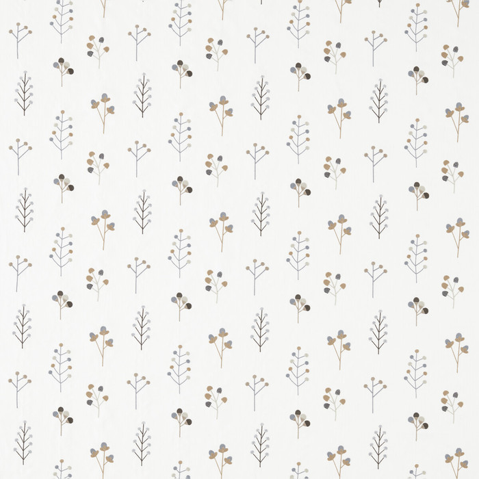 Mukula in Slate/biscuit/charcoal, Drapery Fabric by Scion