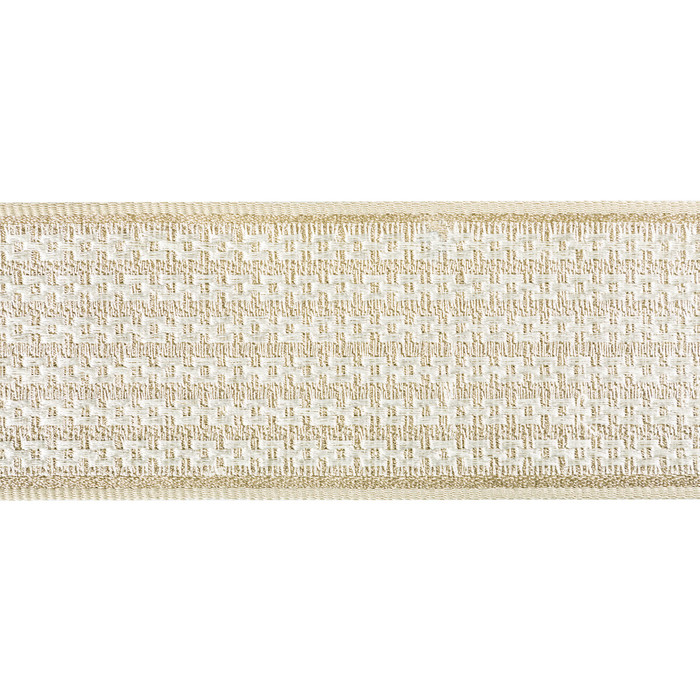 Chainlink Tape in Champagne, Trim Fabric by Kravet Couture