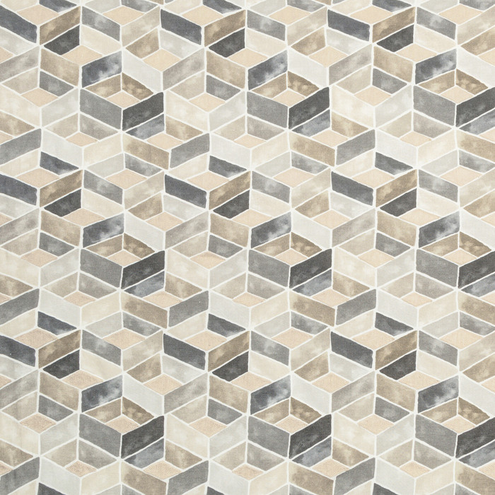 Tesserae in Pewter, Multipurpose Fabric by Kravet Couture