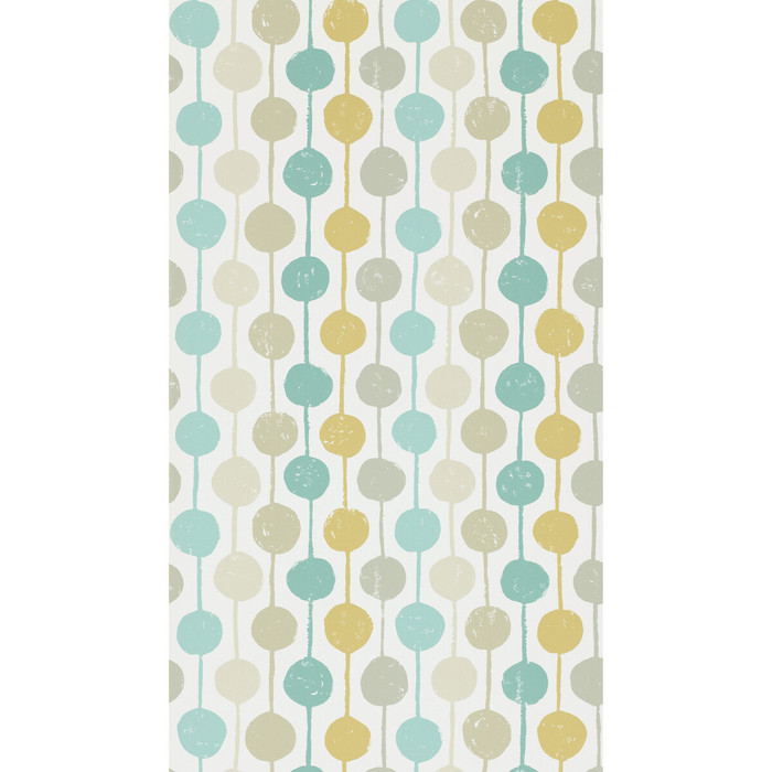 Taimi Wp in Seaglass/chalk/honey, Wallcovering by Scion