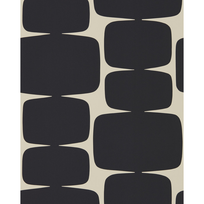 Lohko Wp in Liquorice, Wallcovering by Scion