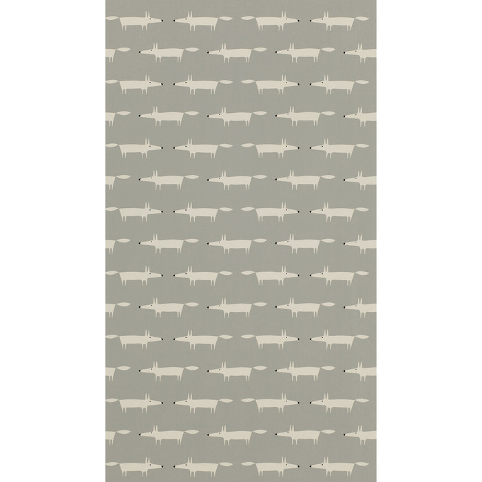Little Fox Wp in Silver, Wallcovering by Scion