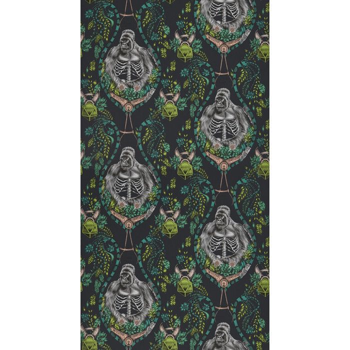 Silverback in Charcoal, Wallcovering by Clarke & Clarke