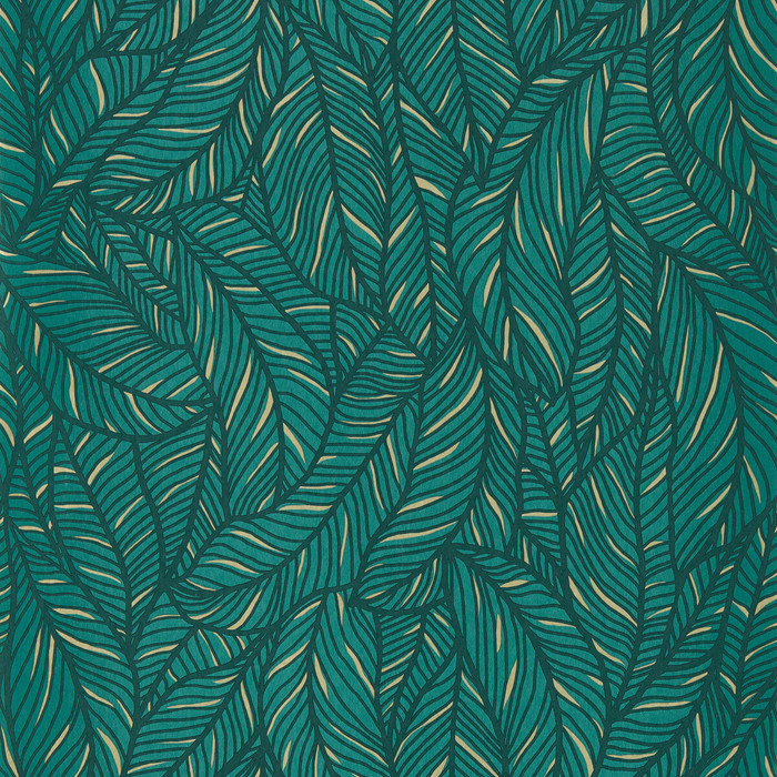 Selva in Emerald Wp, Wallcovering by Clarke & Clarke