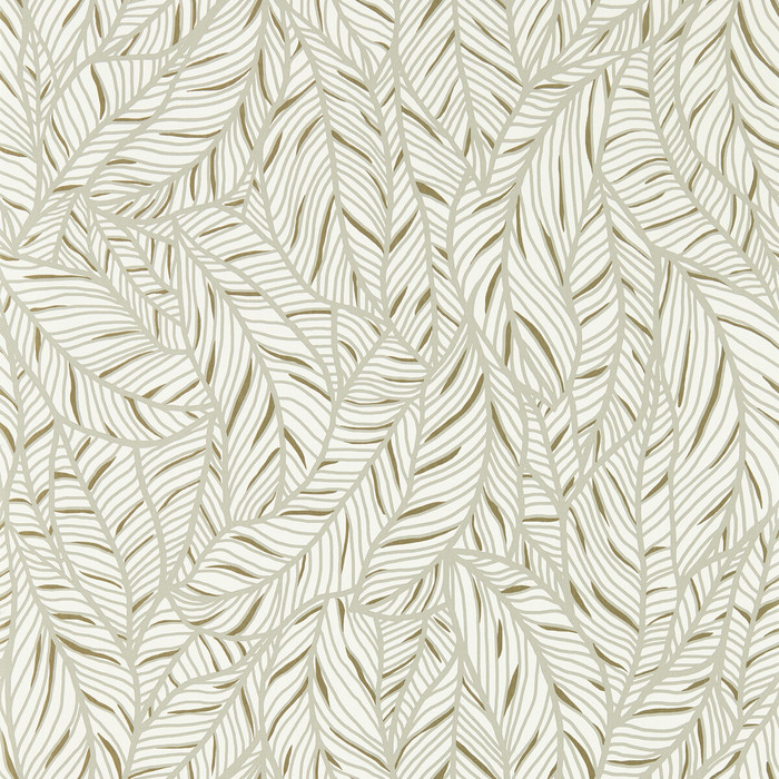 Selva in Linen/champagne Wp, Wallcovering by Clarke & Clarke