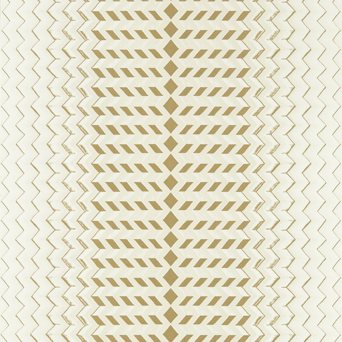 Fragment in Natural/gold Wp, Wallcovering by Clarke & Clarke