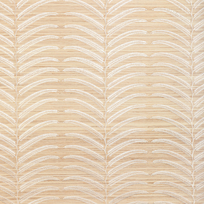 Plantae Emb Sisal in Ivory, Wallcovering by Kravet Couture