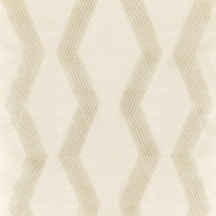 Chainlink Emb Sisal in Bone, Wallcovering by Kravet Couture