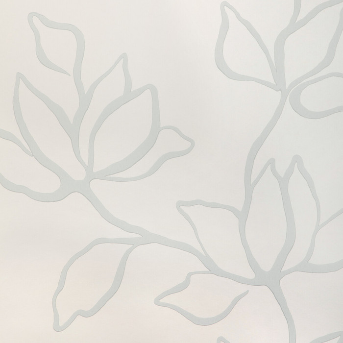 Floral Sketch Wp in Mist, Wallcovering by Kravet Couture