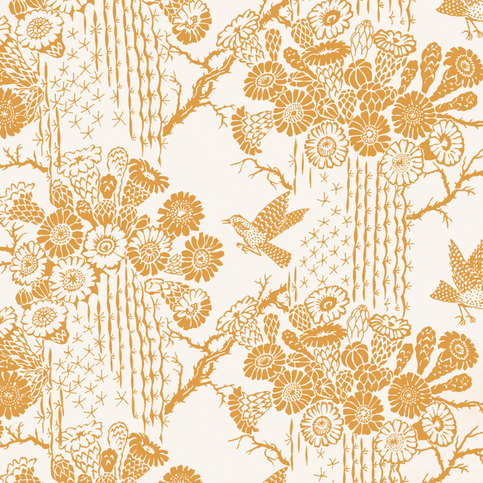 Saguaro Wp in Saffron, Wallcovering by Kravet Couture