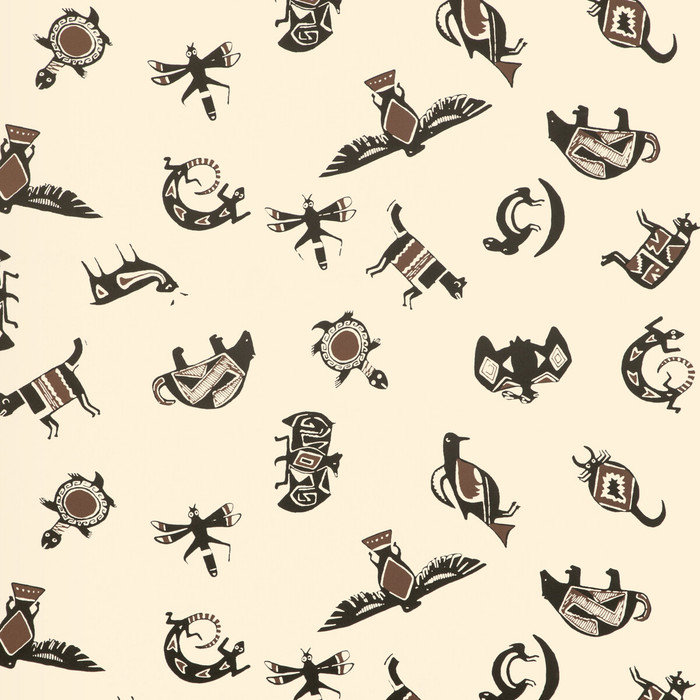 Mimbres Wp in Umber, Wallcovering by Kravet Couture