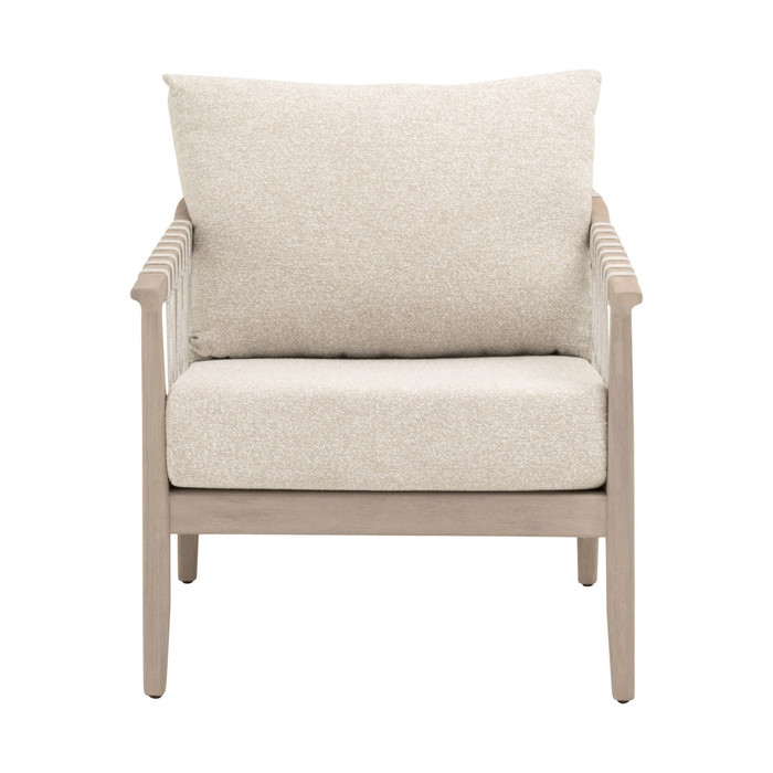 Essentials For Living - Pacific Outdoor Club Chair in White Speckle Flat Rope