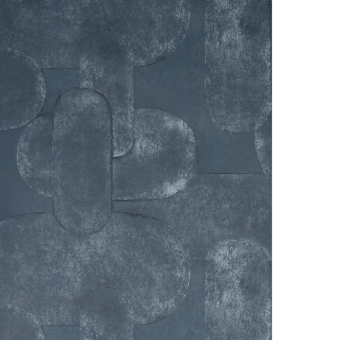 Art Effect in Indigo, Wallcovering by Kravet Couture
