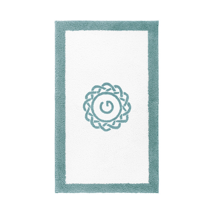 Egoist Border Monogram Bath Rug by Graccioza