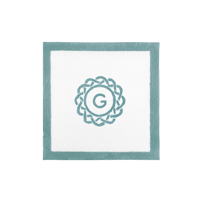 Egoist Border Monogram Bath Rug by Graccioza