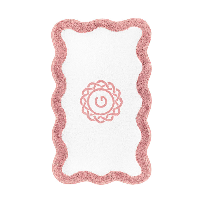 Egoist Border Monogram Bath Rug by Graccioza
