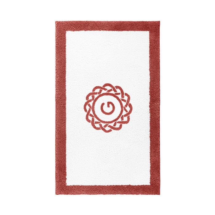 Egoist Border Monogram Bath Rug by Graccioza