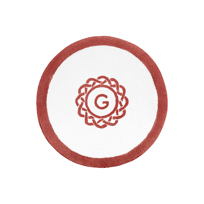 Egoist Border Monogram Bath Rug by Graccioza