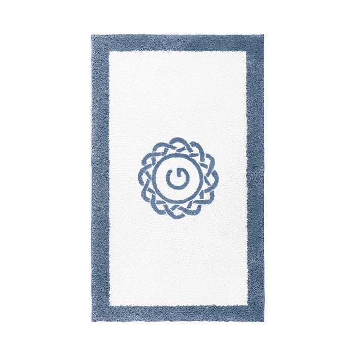 Egoist Border Monogram Bath Rug by Graccioza