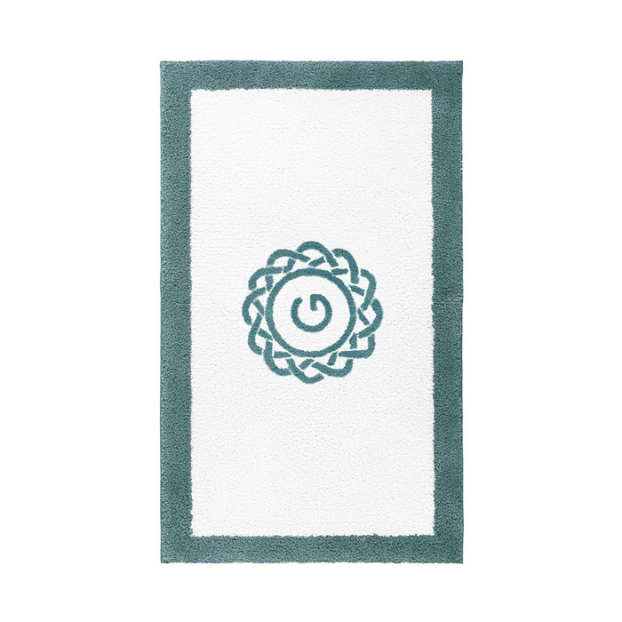 Egoist Border Monogram Bath Rug by Graccioza