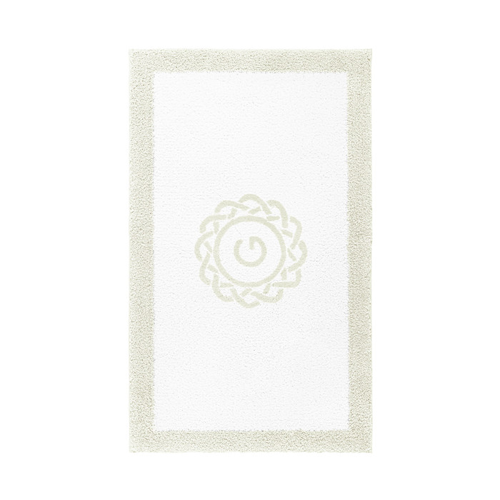 Egoist Border Monogram Bath Rug by Graccioza