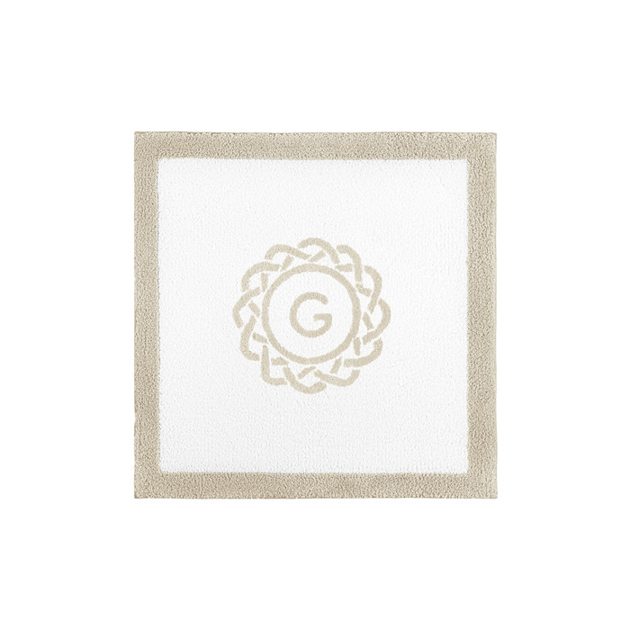 Egoist Border Monogram Bath Rug by Graccioza