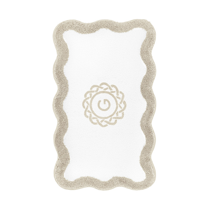Egoist Border Monogram Bath Rug by Graccioza