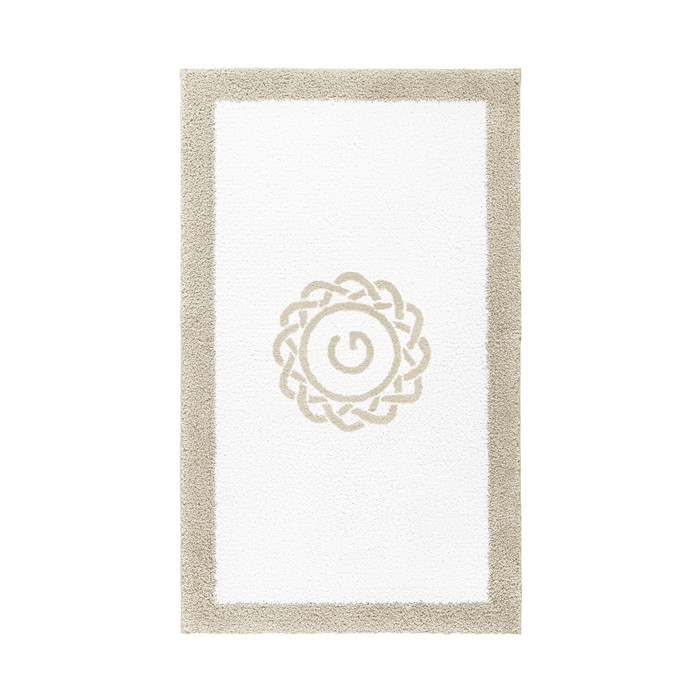 Egoist Border Monogram Bath Rug by Graccioza