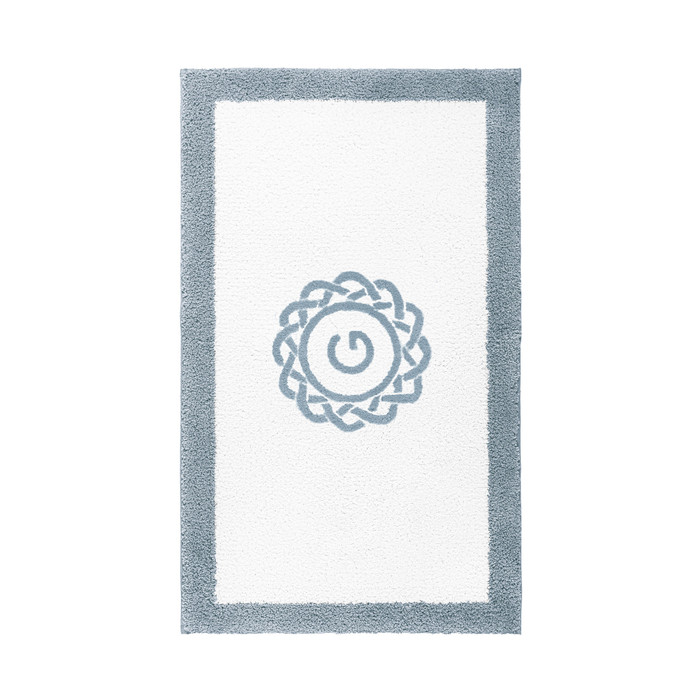 Egoist Border Monogram Bath Rug by Graccioza
