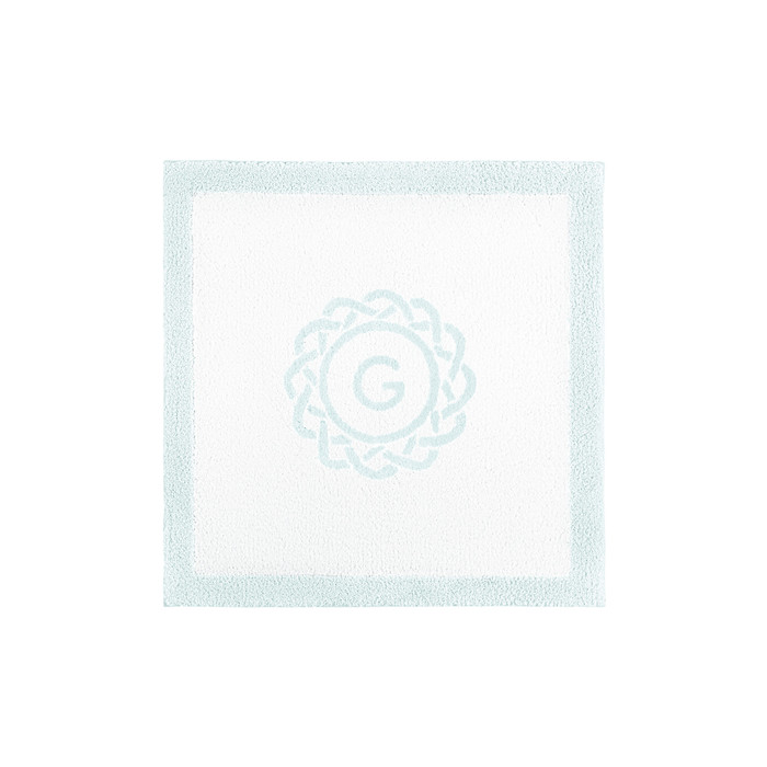 Egoist Border Monogram Bath Rug by Graccioza