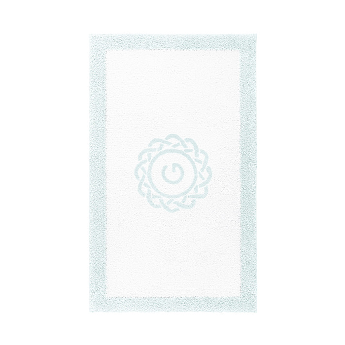 Egoist Border Monogram Bath Rug by Graccioza