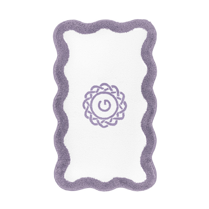 Egoist Border Monogram Bath Rug by Graccioza