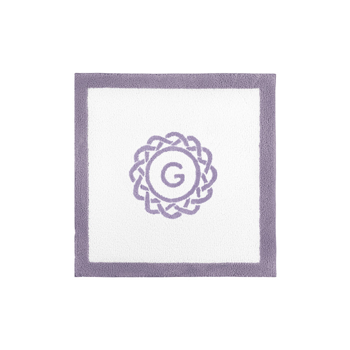 Egoist Border Monogram Bath Rug by Graccioza