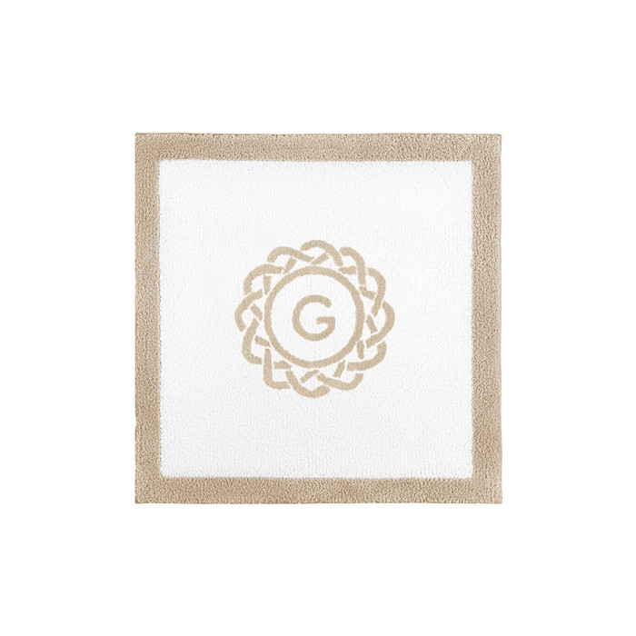 Egoist Border Monogram Bath Rug by Graccioza