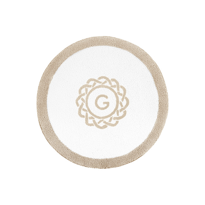 Egoist Border Monogram Bath Rug by Graccioza