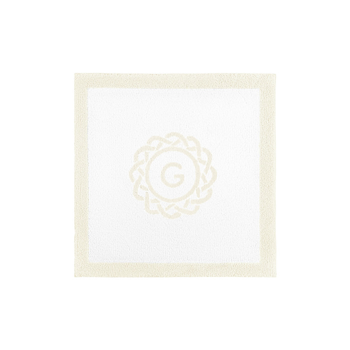 Egoist Border Monogram Bath Rug by Graccioza