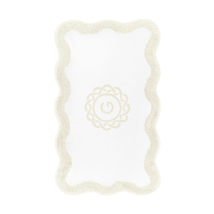 Egoist Border Monogram Bath Rug by Graccioza