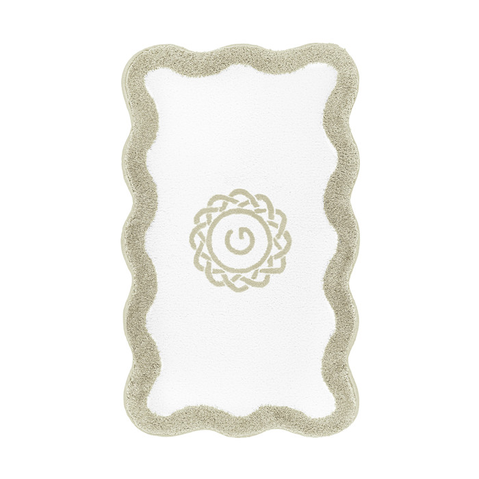 Egoist Border Monogram Bath Rug by Graccioza