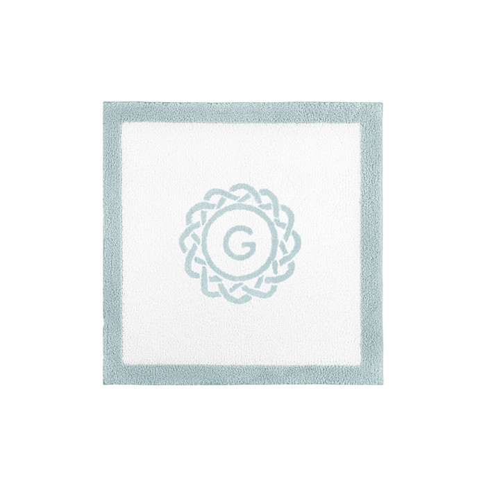 Egoist Border Monogram Bath Rug by Graccioza