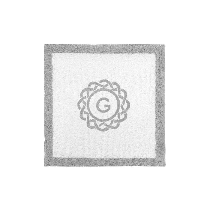 Egoist Border Monogram Bath Rug by Graccioza