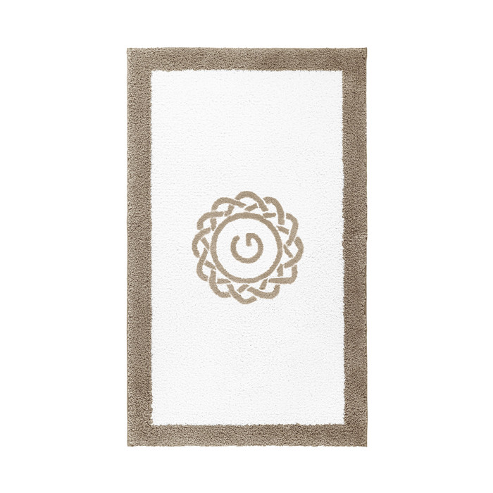 Egoist Border Monogram Bath Rug by Graccioza