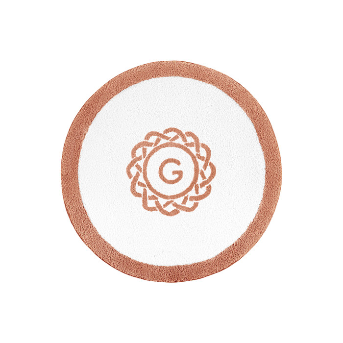 Egoist Border Monogram Bath Rug by Graccioza