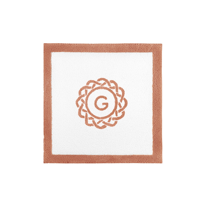 Egoist Border Monogram Bath Rug by Graccioza