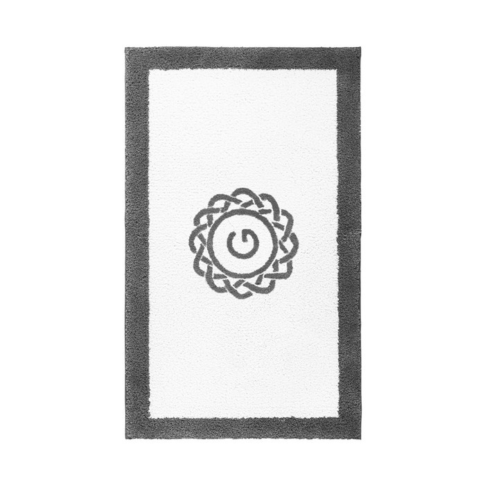 Egoist Border Monogram Bath Rug by Graccioza